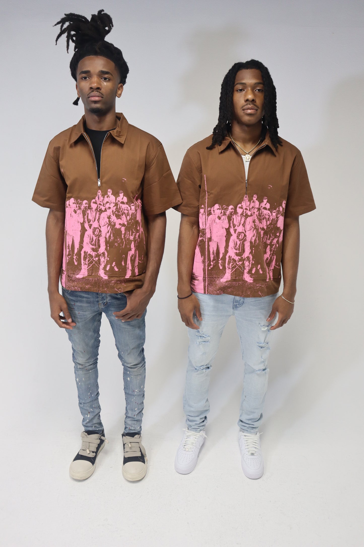 Brown Mob Ties Shirt (NEW!!)