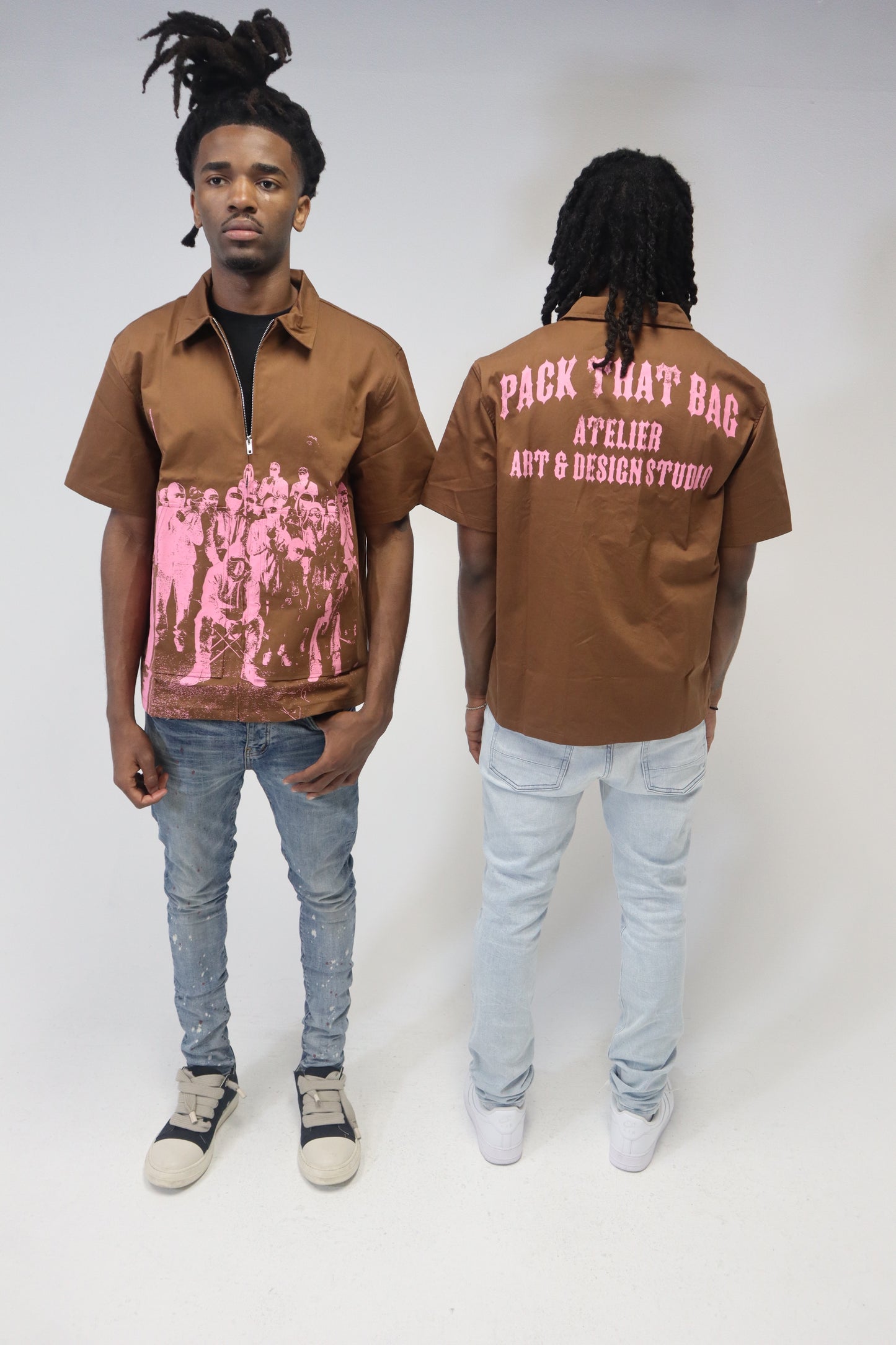 Brown Mob Ties Shirt (NEW!!)
