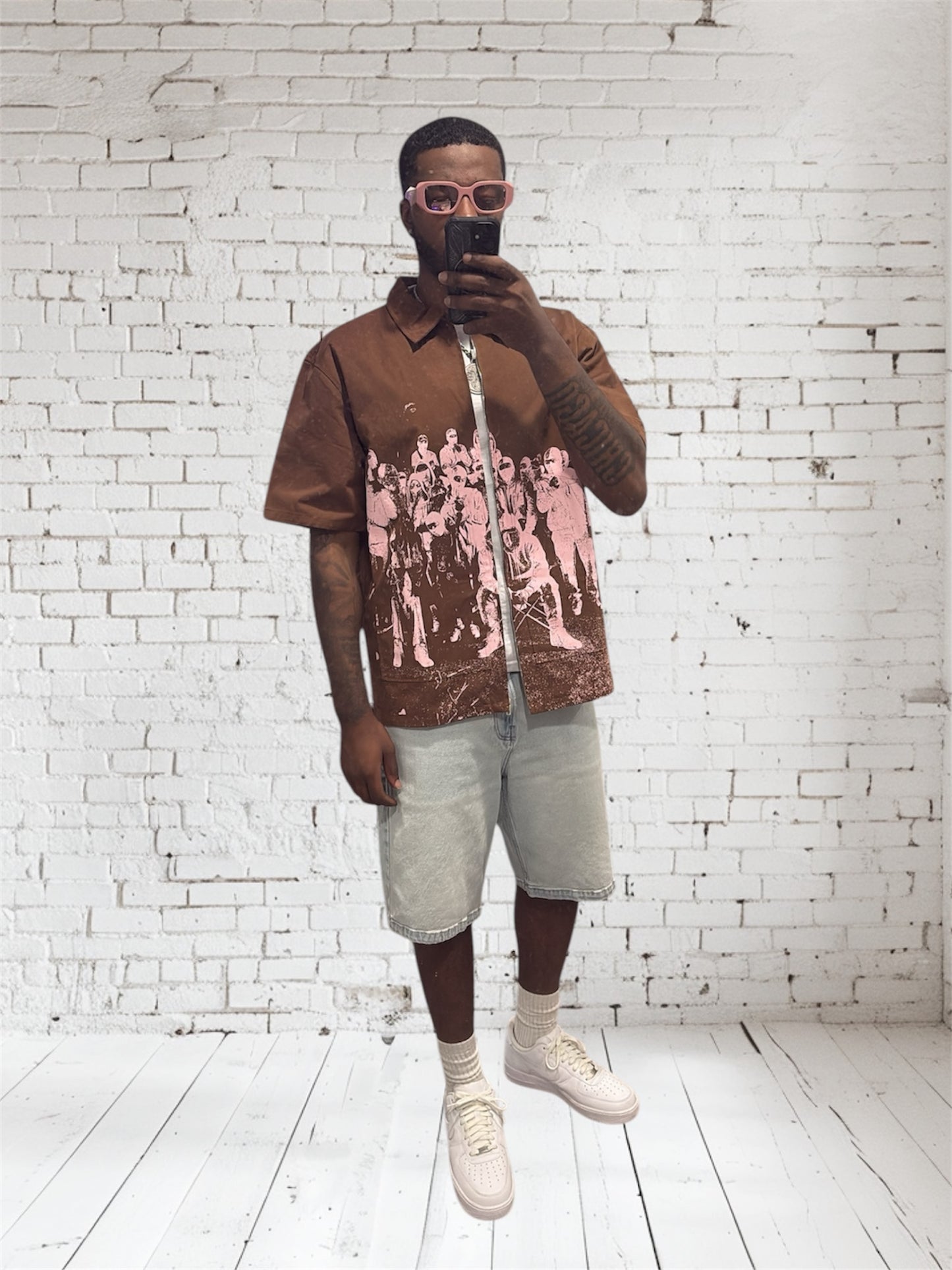Brown Mob Ties Shirt (NEW!!)
