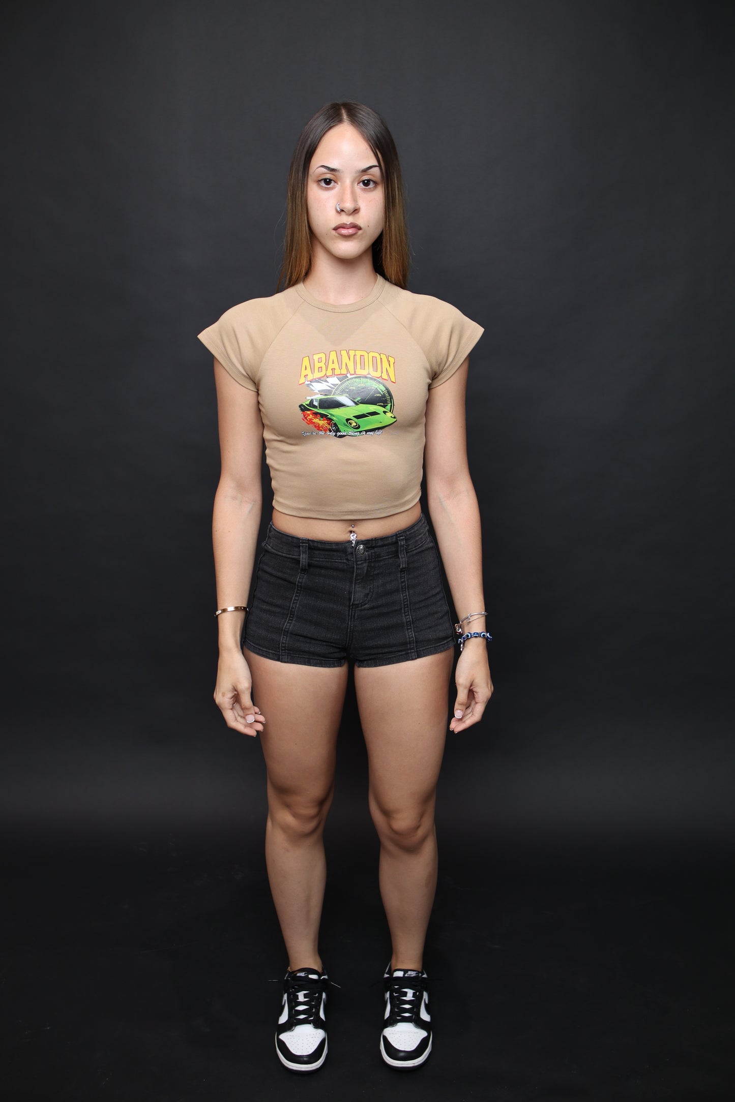 Nude Abandon Crop Tee